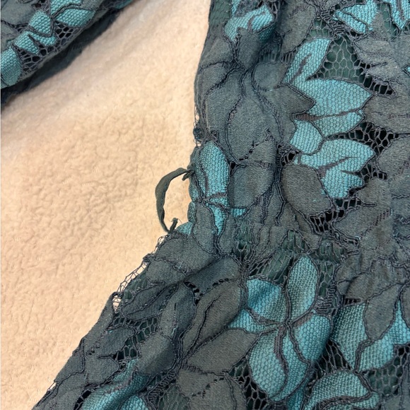 Showpo Teal Floral Mini Dress - Picture 8 of 9